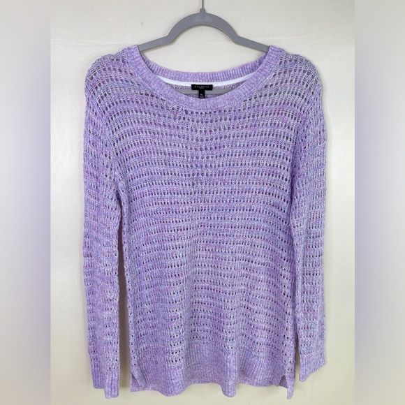 Talbots Sweaters - Talbots Top 100% Cotton  Breezy Lavender Open Knit A Touch Of Elegance